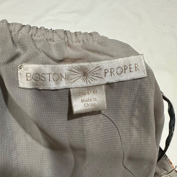 Boston Proper Python Melange Maxi Halter Dress 6 Whimsical Flowing Cruise NWT - Picture 6 of 15